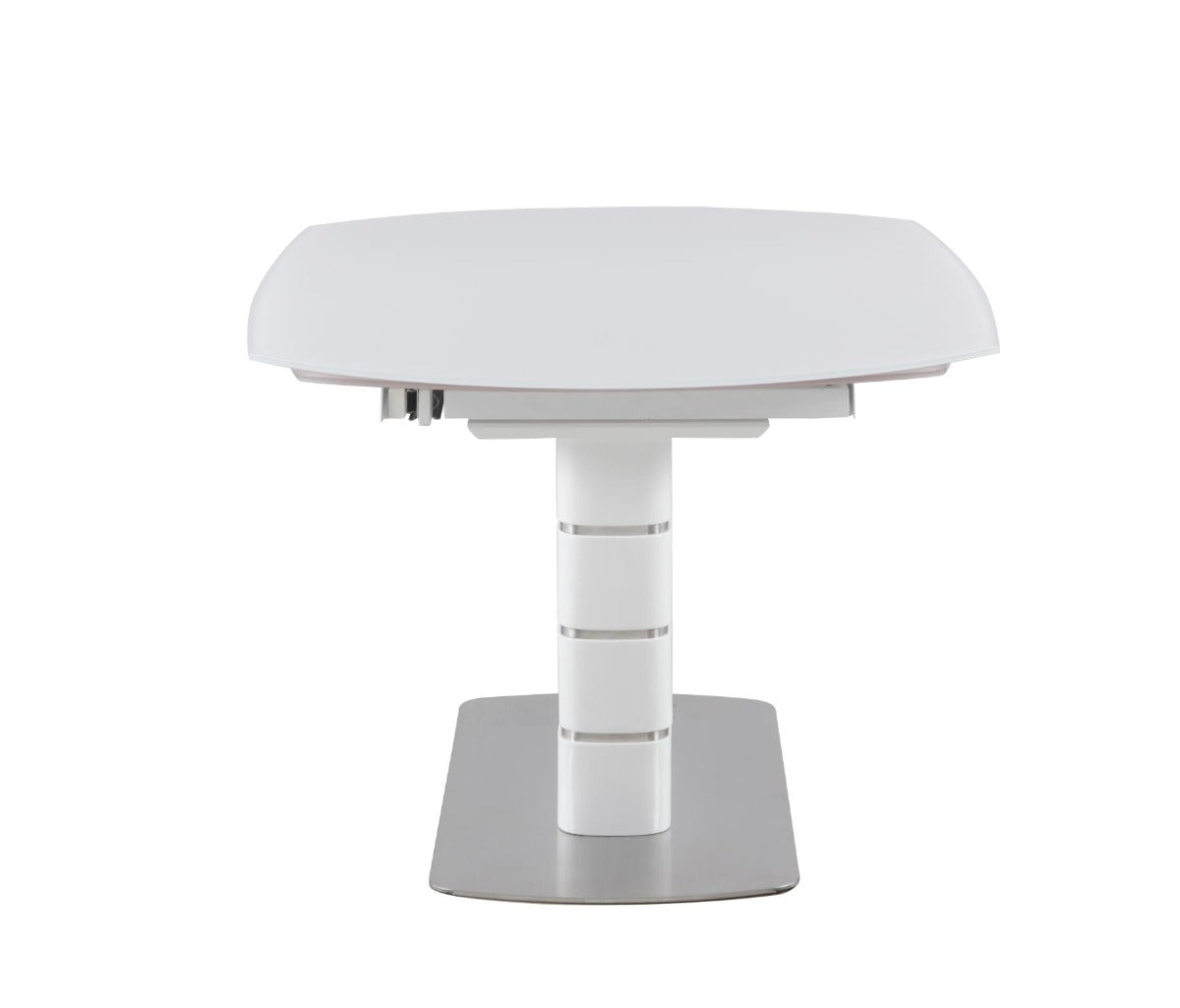 Chintaly Charlotte White Motion-Extendable Dining Table