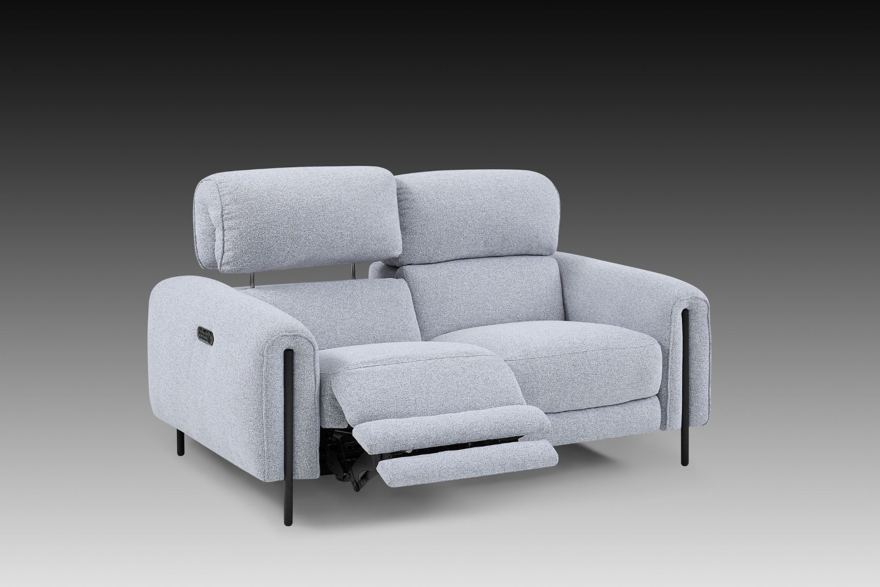 Charm Fabric Loveseat with Two Recliners | Creative Furniture