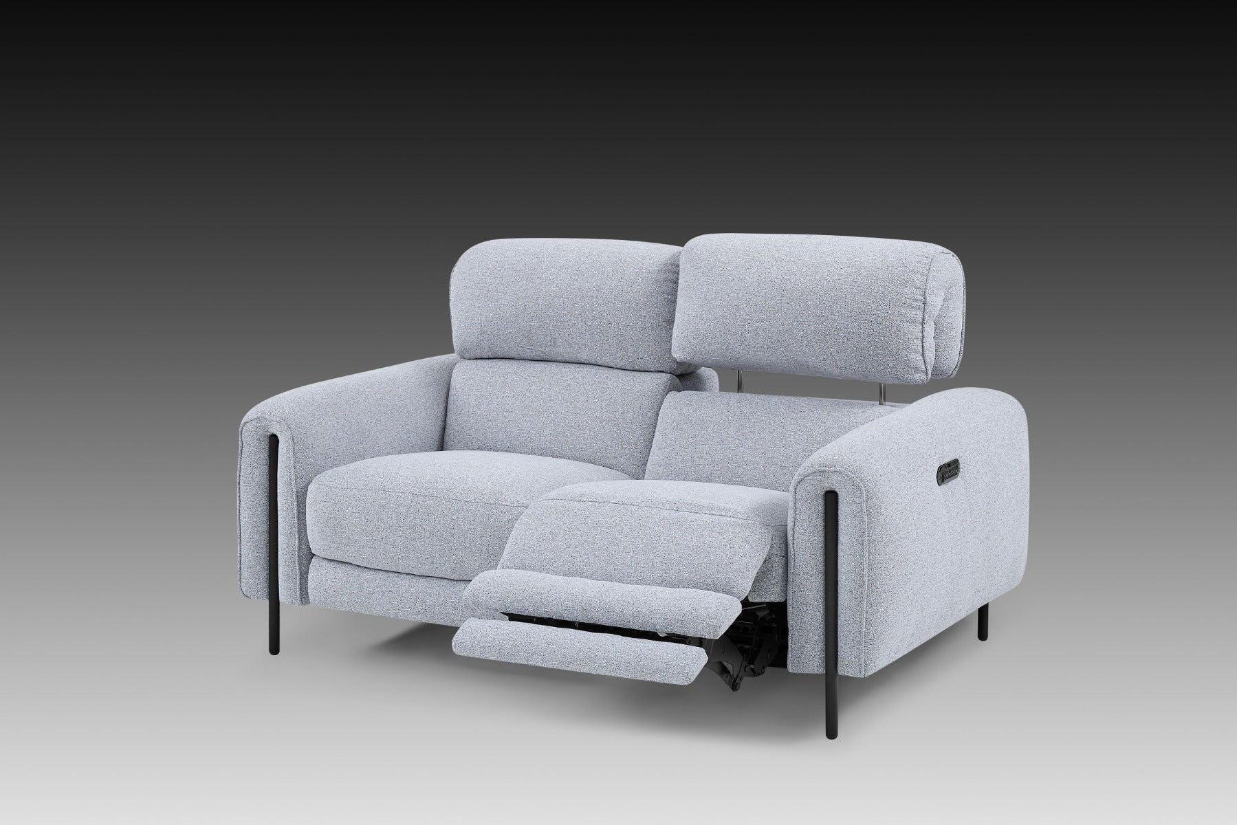 Charm Fabric Loveseat with Two Recliners | Creative Furniture