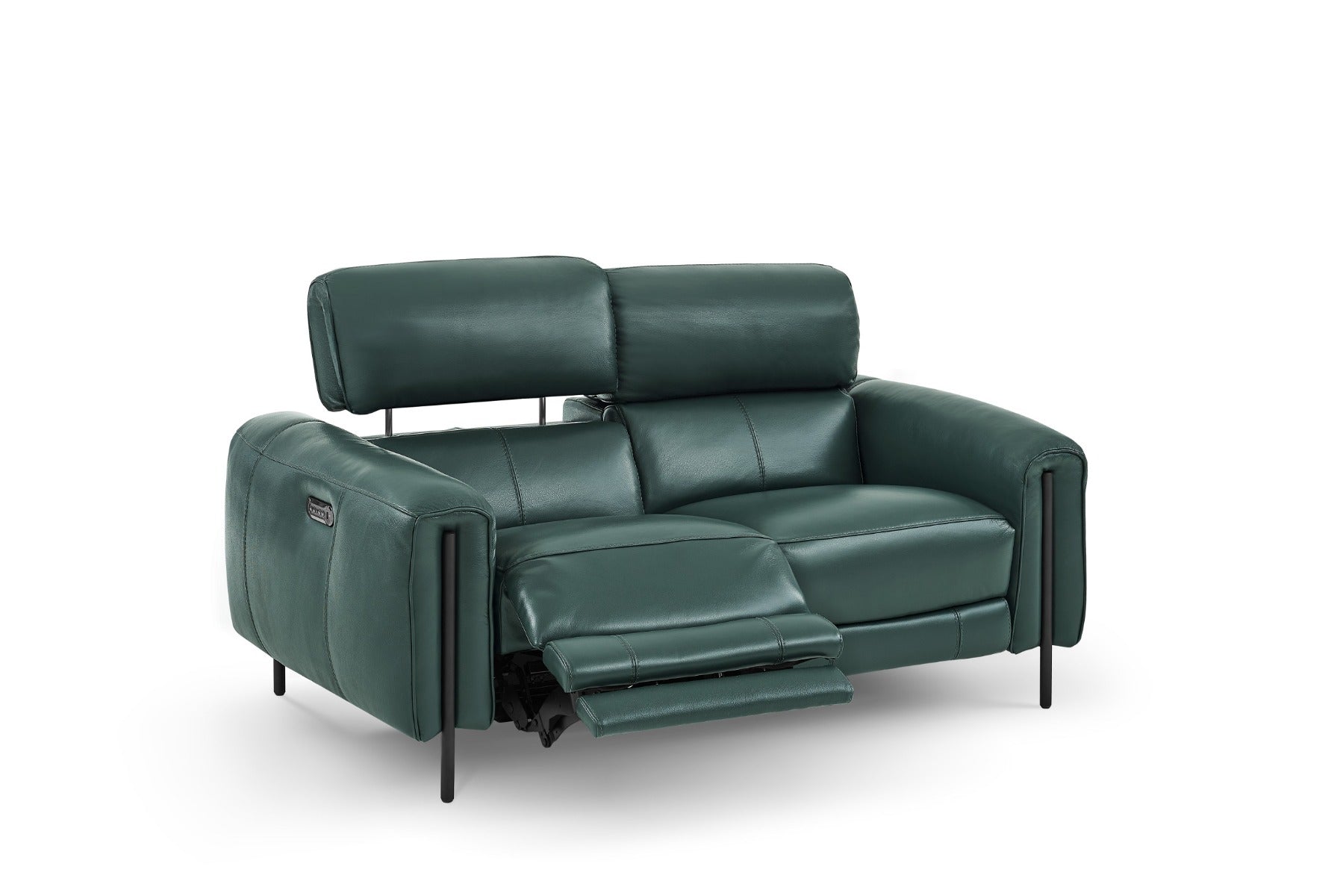 Charm Leather Loveseat with Two Recliners | Creative Furniture