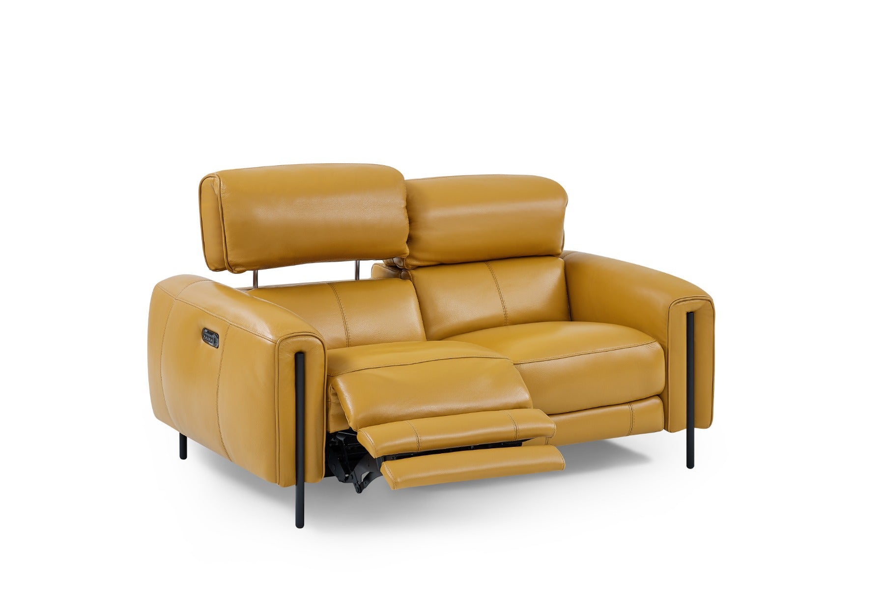 Charm Leather Loveseat with Two Recliners | Creative Furniture