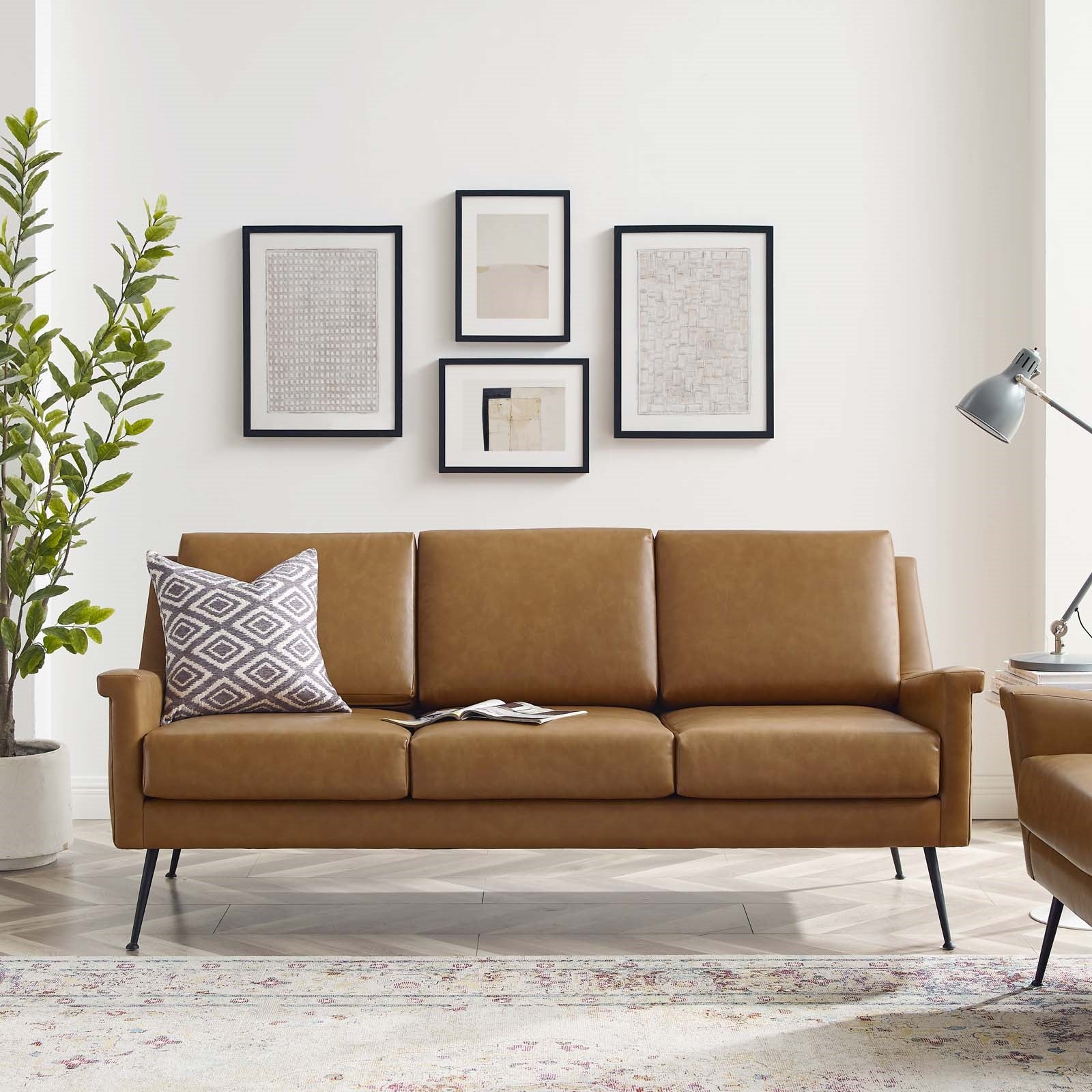 Modway Chesapeake Vegan Leather Sofa