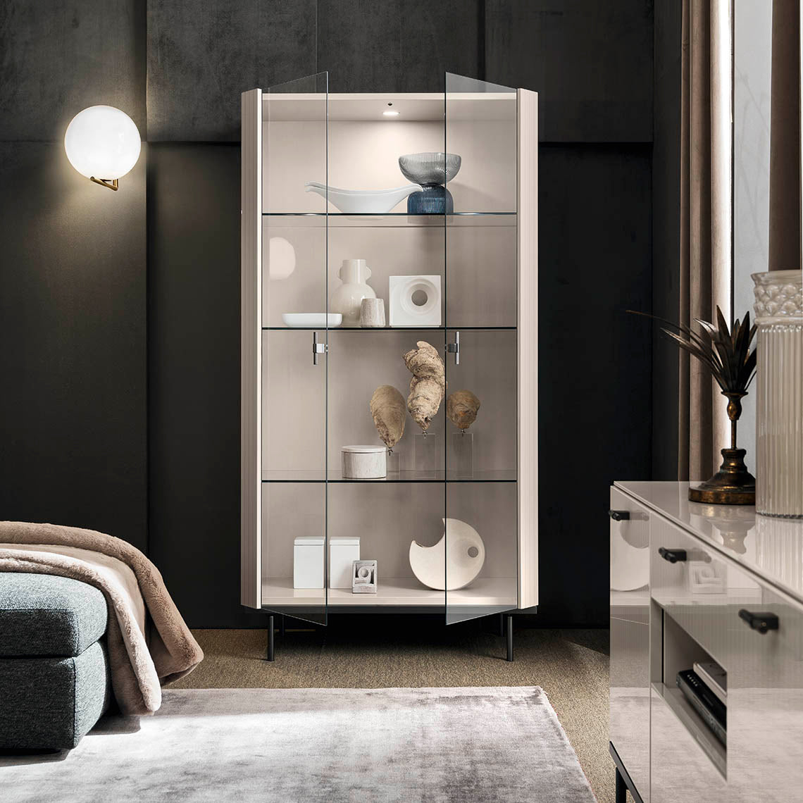 Claire Modern 2-Door Curio| ALF (+) DA FRE