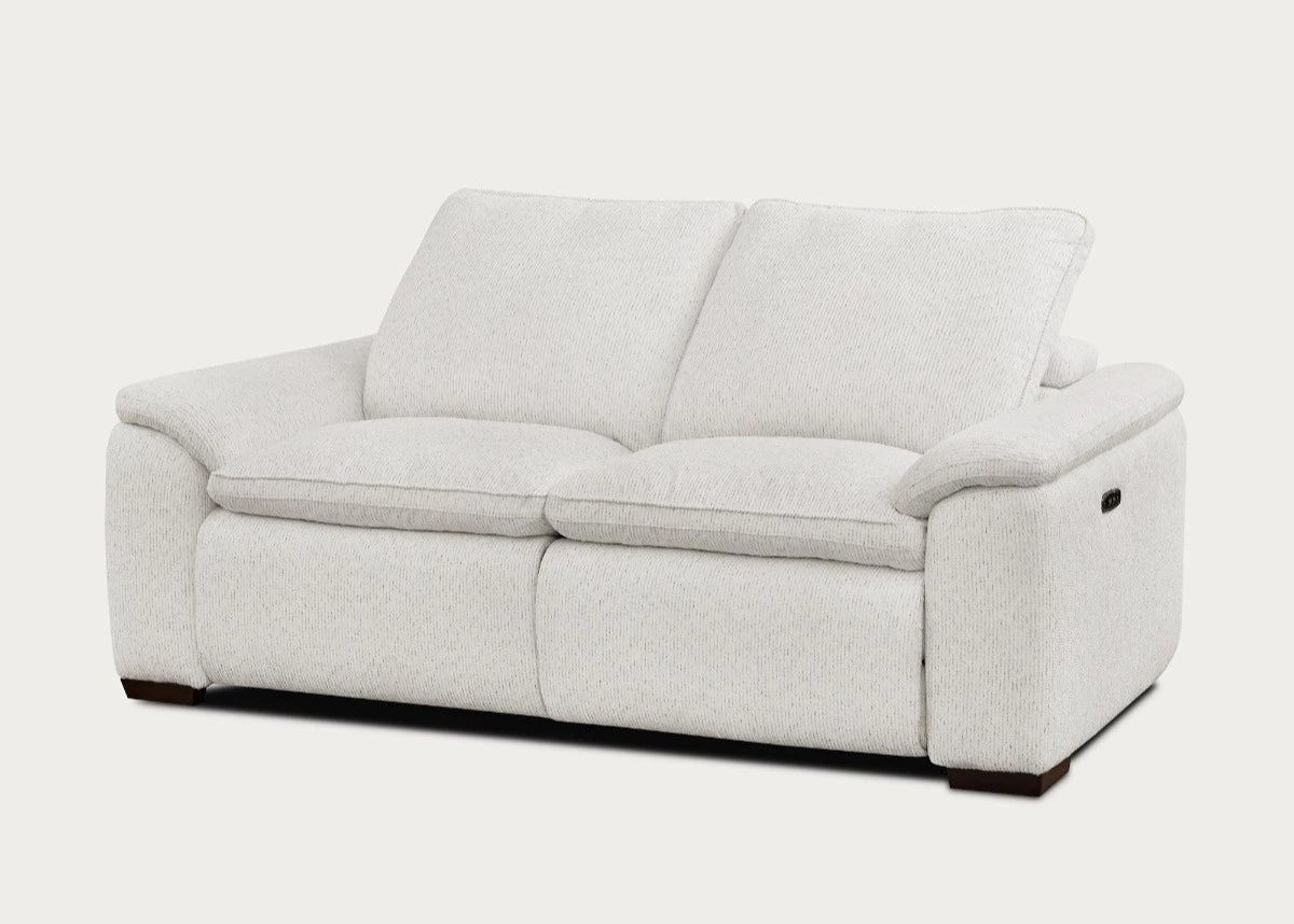 Cloudy Fabric Loveseat with Recliners | Creative Furniture