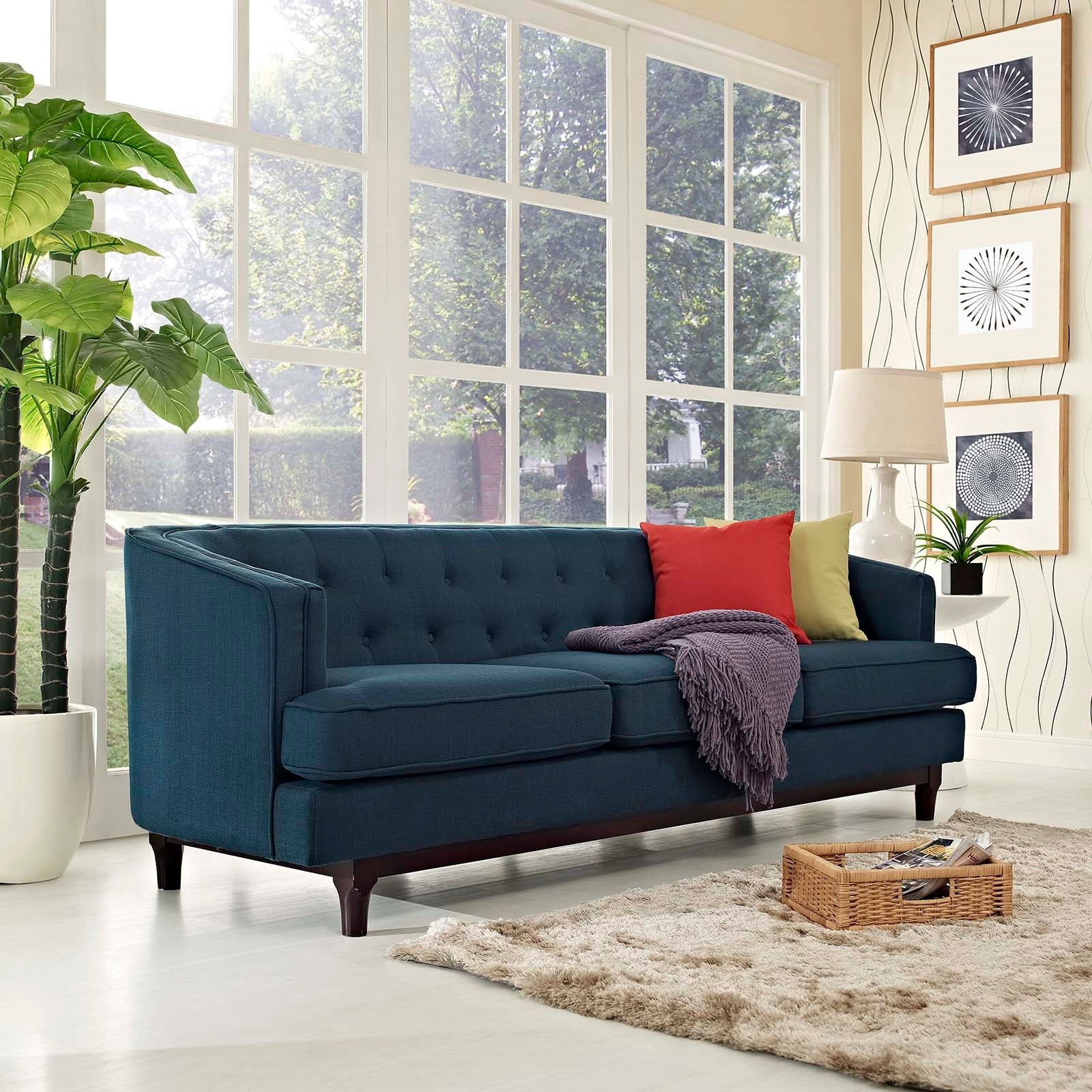 Modway Coast Upholstered Fabric Sofa