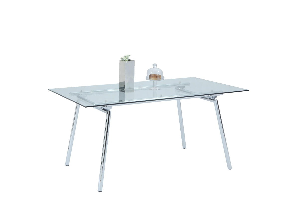 Chintaly Colleen Dining Table, $348.26, Chintaly, Silver