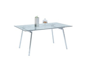 Chintaly Colleen Dining Table, $348.26, Chintaly, Silver