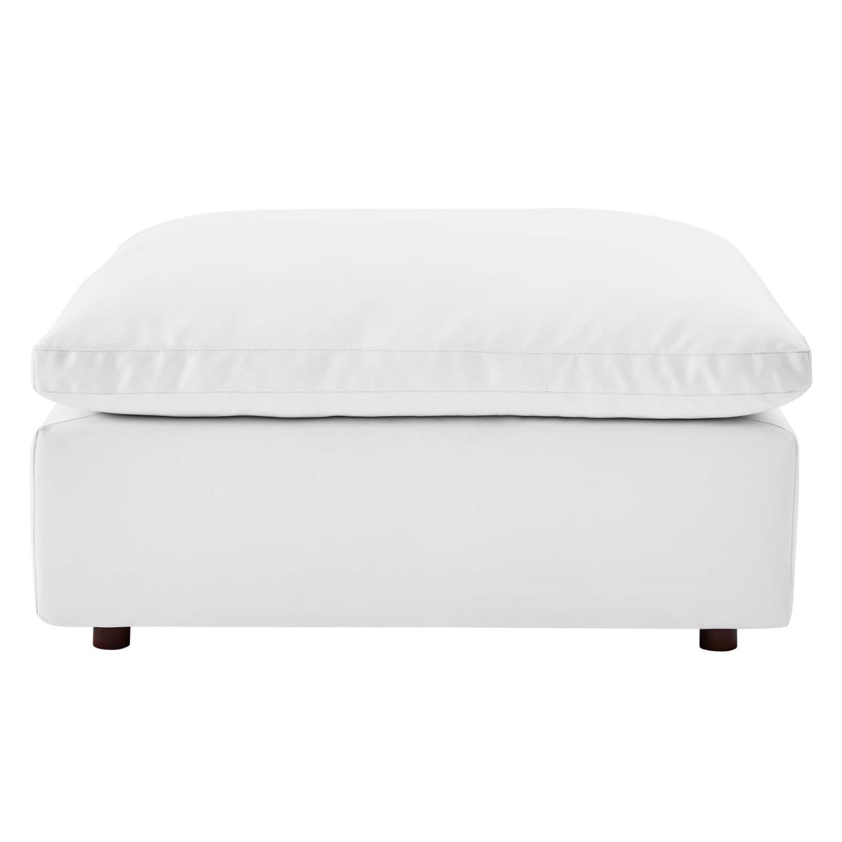 Modway Commix Down Filled Overstuffed Vegan Leather Ottoman