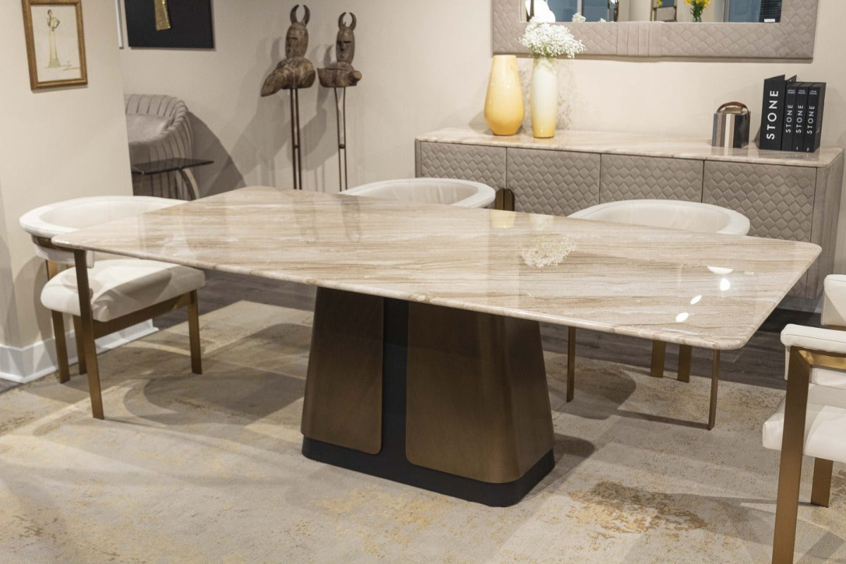 Stone International Compass Rectangular Dining Table