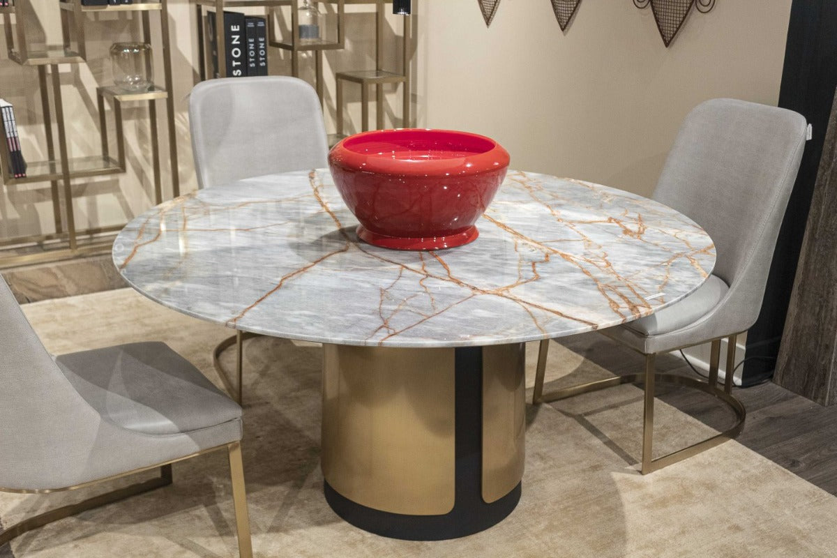 Stone International Compass Round Dining Table