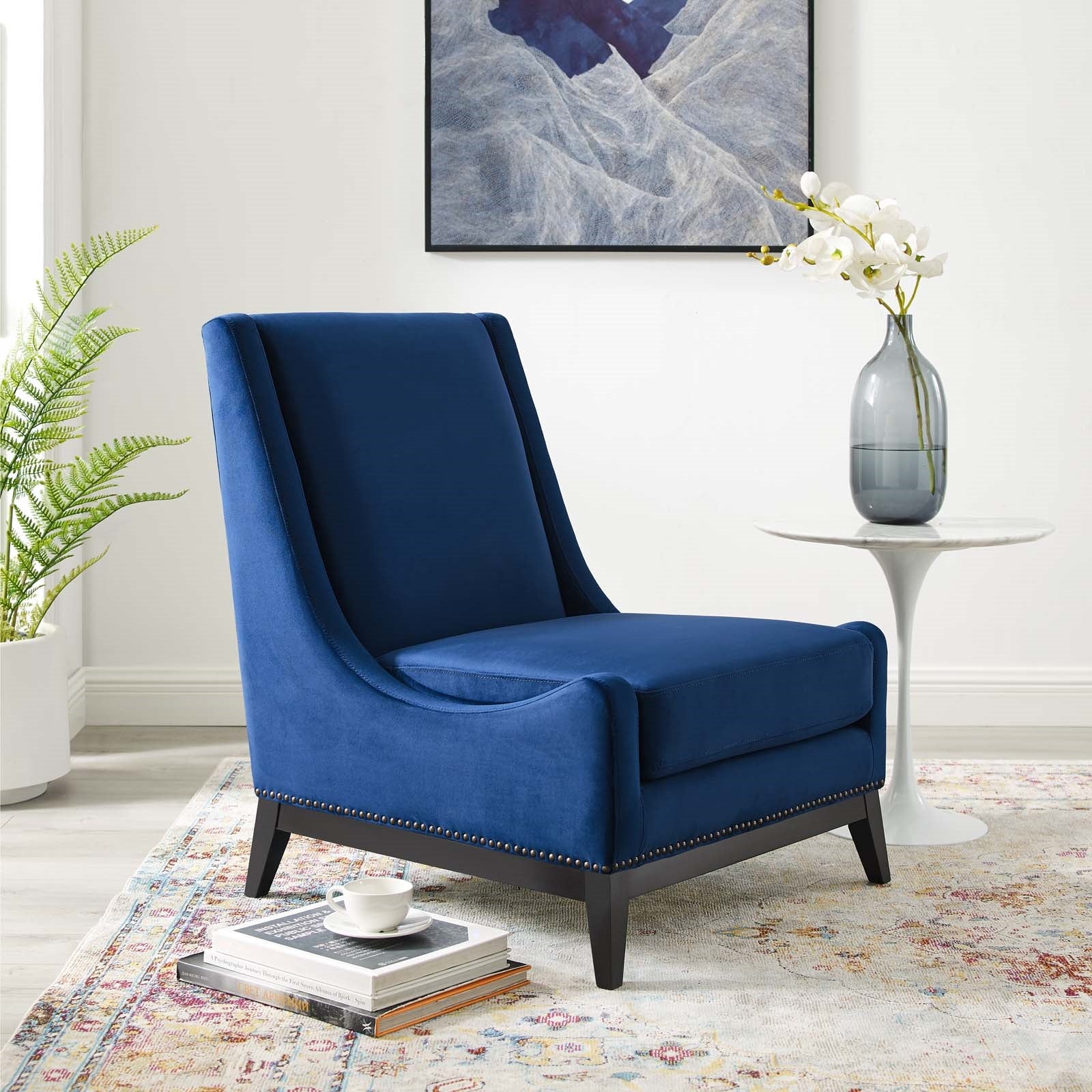 Modway Confident Accent Upholstered Performance Velvet Lounge Chair