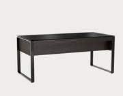 BDI Corridor 6521 Executive Desk, Charcoal Stained Ash