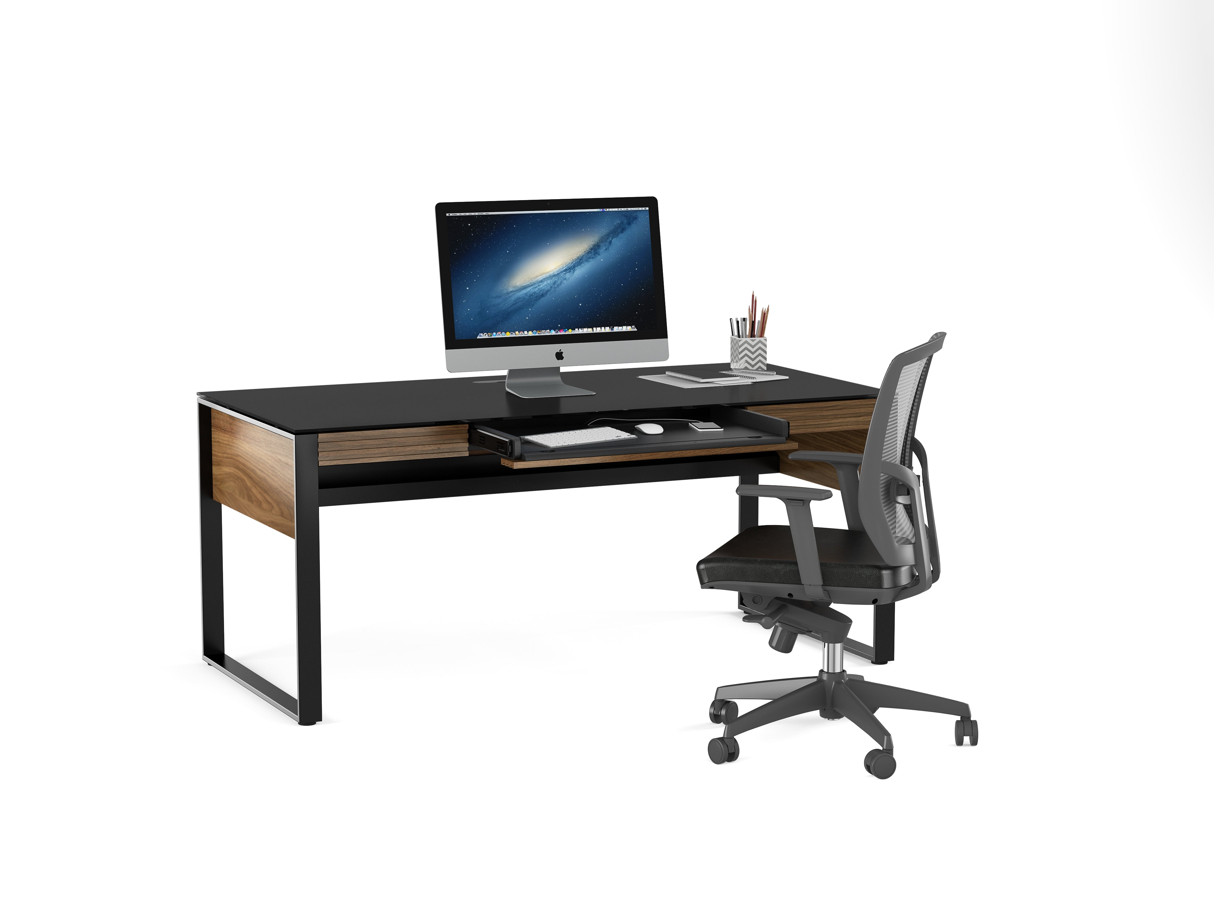 BDI Corridor 6521 Executive Desk, Natural Walnut