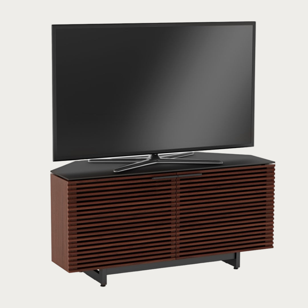 BDI Corridor 8175 Corner Media Cabin, Chocolate Stained Walnut