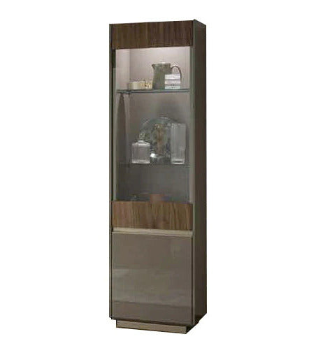 Corso Como 1-Door Curio Cabinet. Left | ALF Italian Furniture