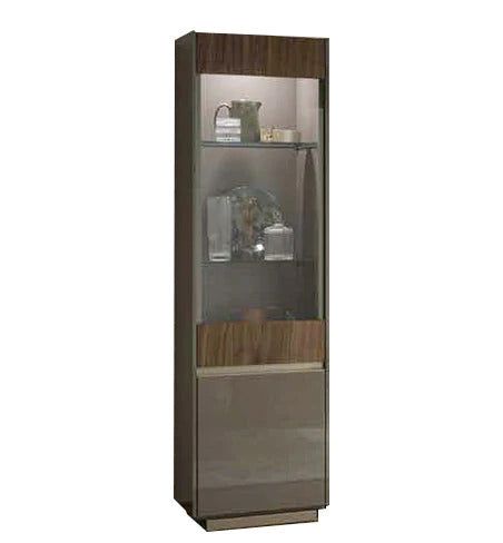Corso Como 1-Door Curio Cabinet. Right | ALF Italian Furniture