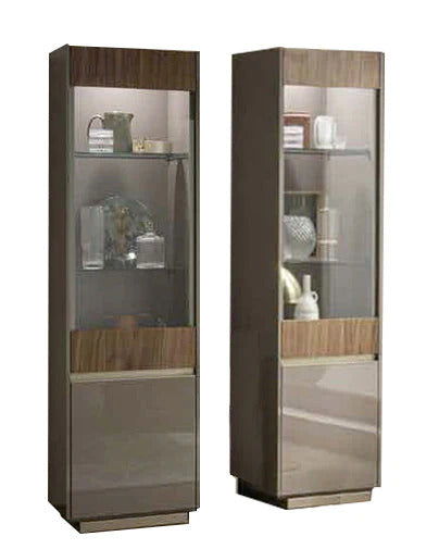 Corso Como 1-Door Curio Cabinet. Right | ALF Italian Furniture