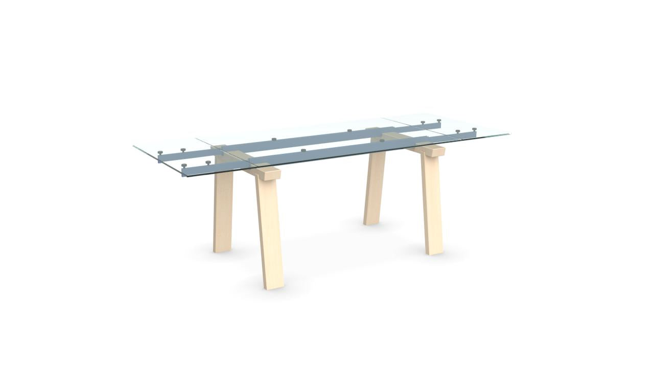 Calligaris Levante Extendable Dining Table, 55" Wide