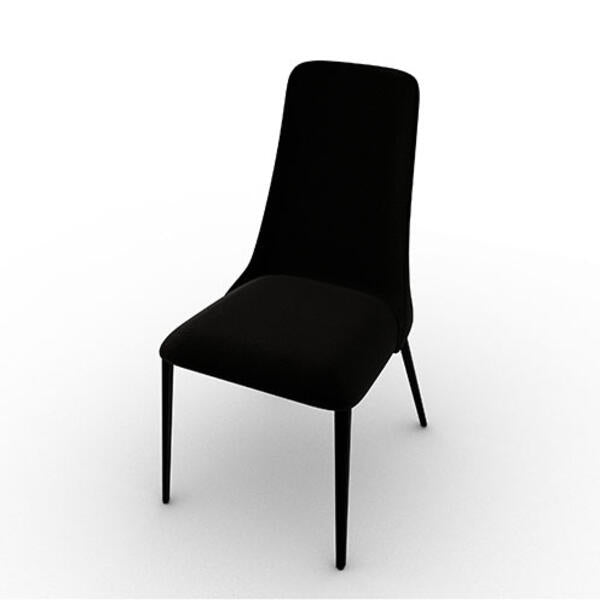 Calligaris Etoile CS1424 Upholstered Chair with High Back and Metal Legs | Quick Ship