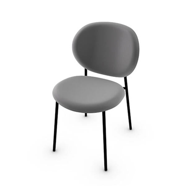 Calligaris Ines CS-2004 Upholstered Chair with Metal Frame | Quick Ship