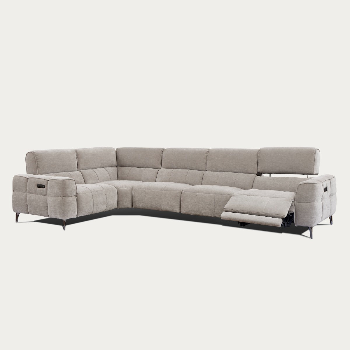 Cubo 5-Piece Fabric Sectional Sofa – Grey Mist | Creative Furniture