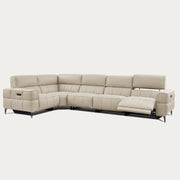 Cubo 5-Piece Leather Sectional Sofa – Oatmeal | Creative Furniture