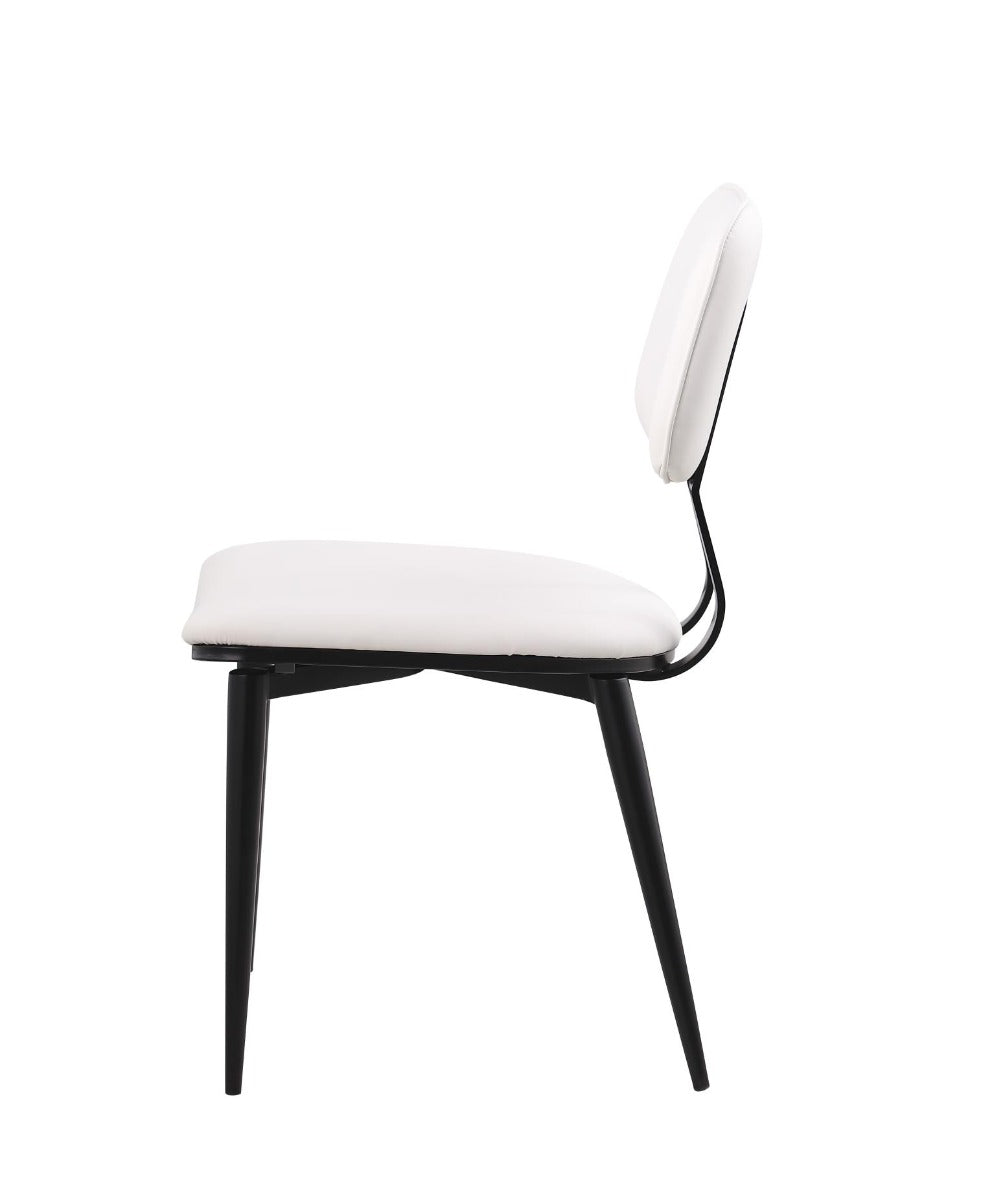 Chintaly Daphne Modern Side Chair, White