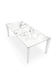 Calligaris Delta CS-4097-R180 Table With Rectangular Extendible Top And Metal Legs