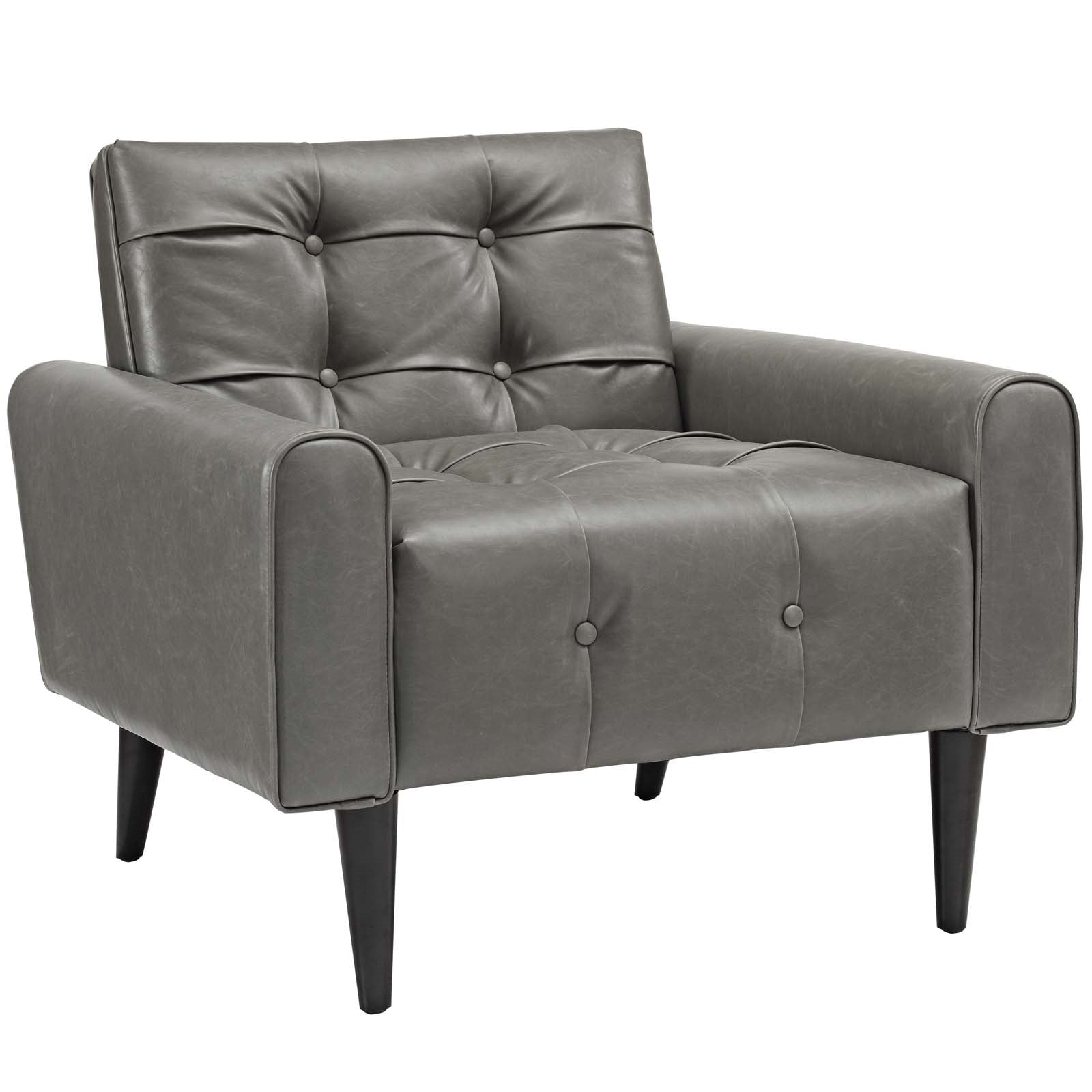 Modway Delve Upholstered Vinyl Accent Chair