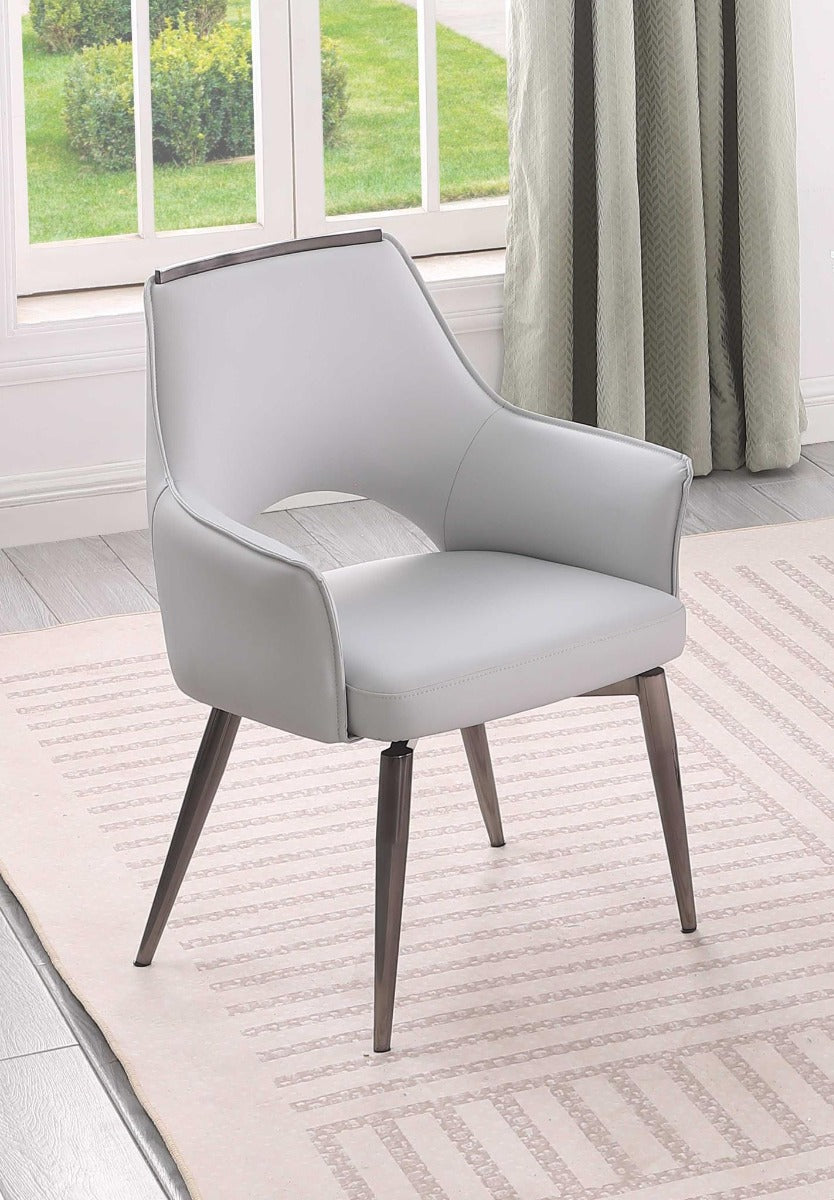 Chintaly Devan Modern Armchair with Memory Swivel