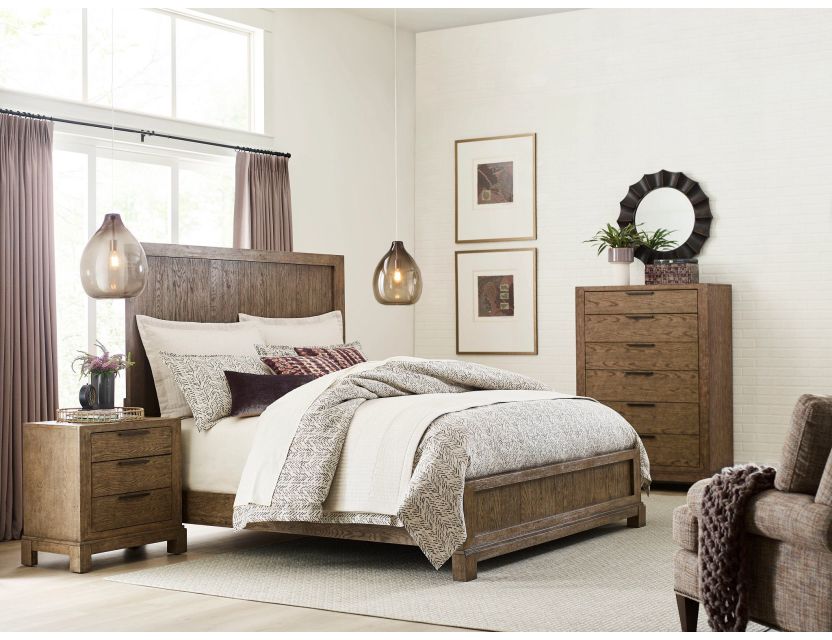 American Drew Skyline Trenton Panel Cal King Bed Complete