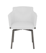 Chintaly Dusty Modern Armchair with Graphite Base