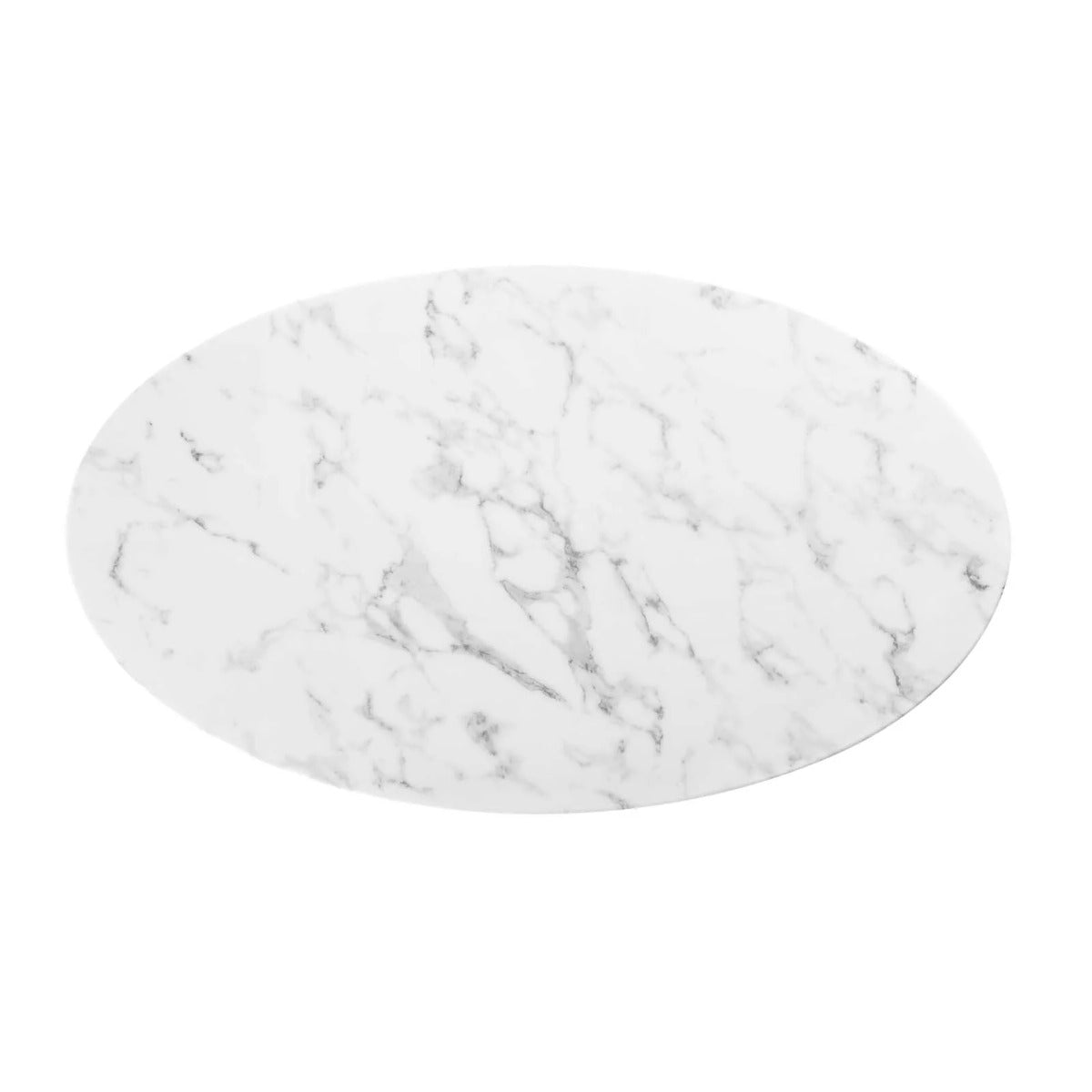 Modway Lippa 48" Oval Artificial Marble Coffee Table