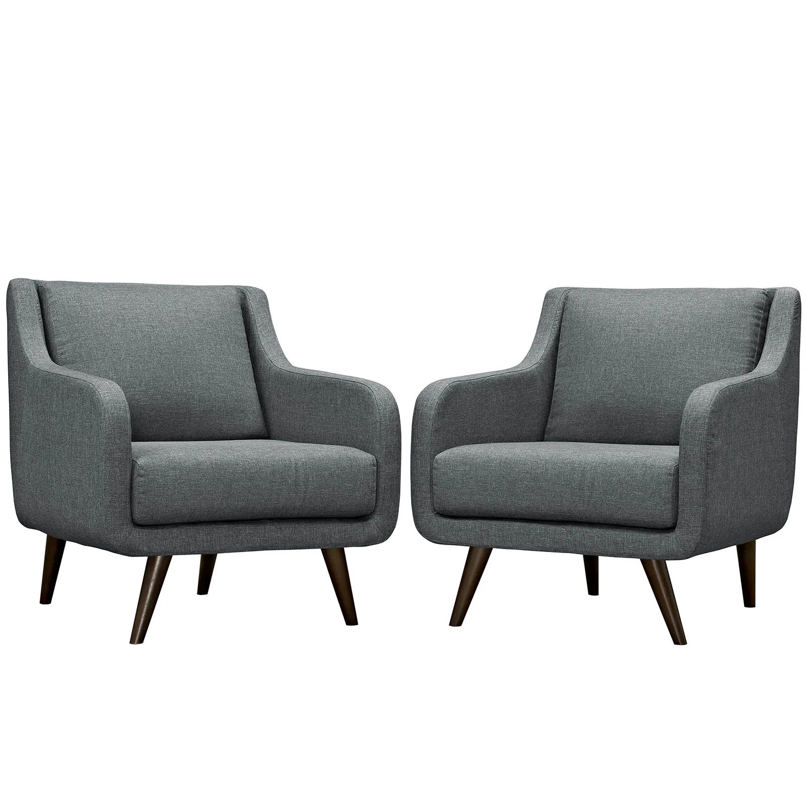 Modway Verve Upholstered Fabric Armchair, Set of 2