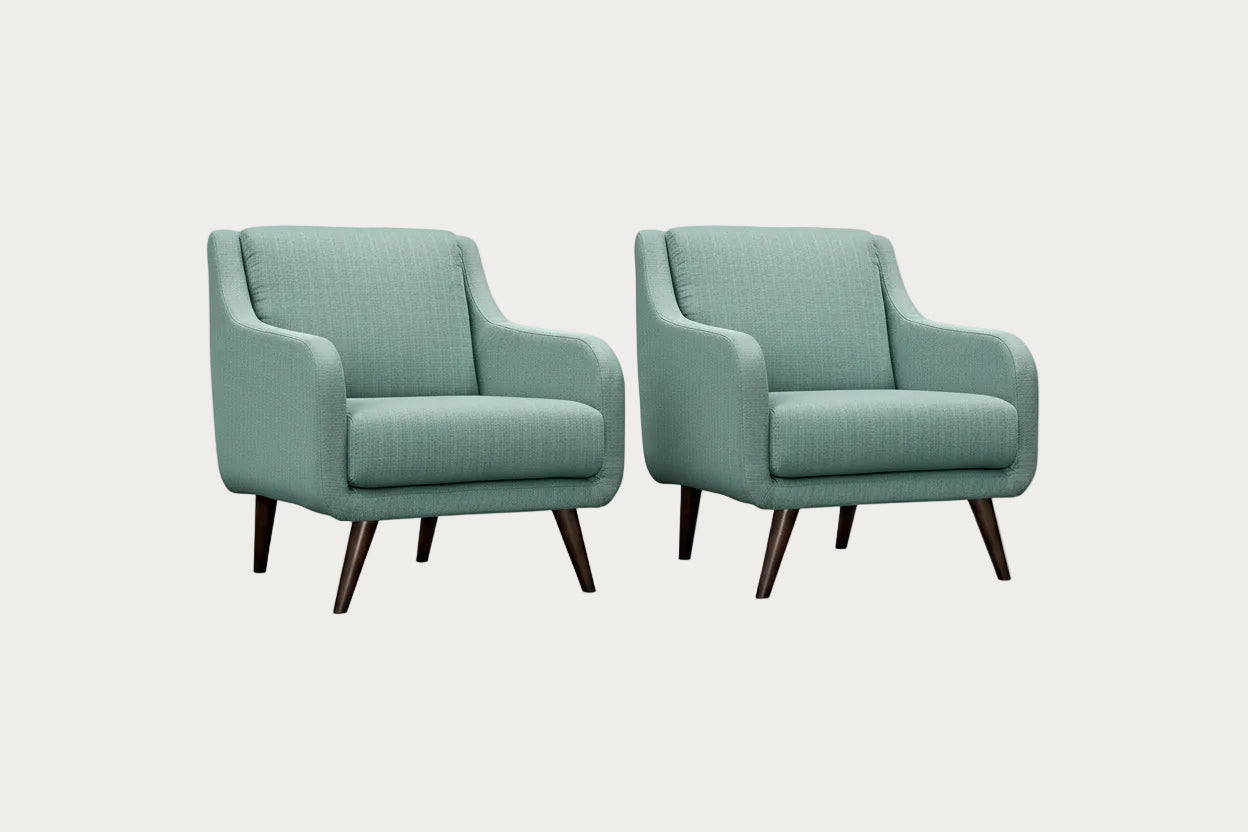 Modway Verve Upholstered Fabric Armchair, Set of 2