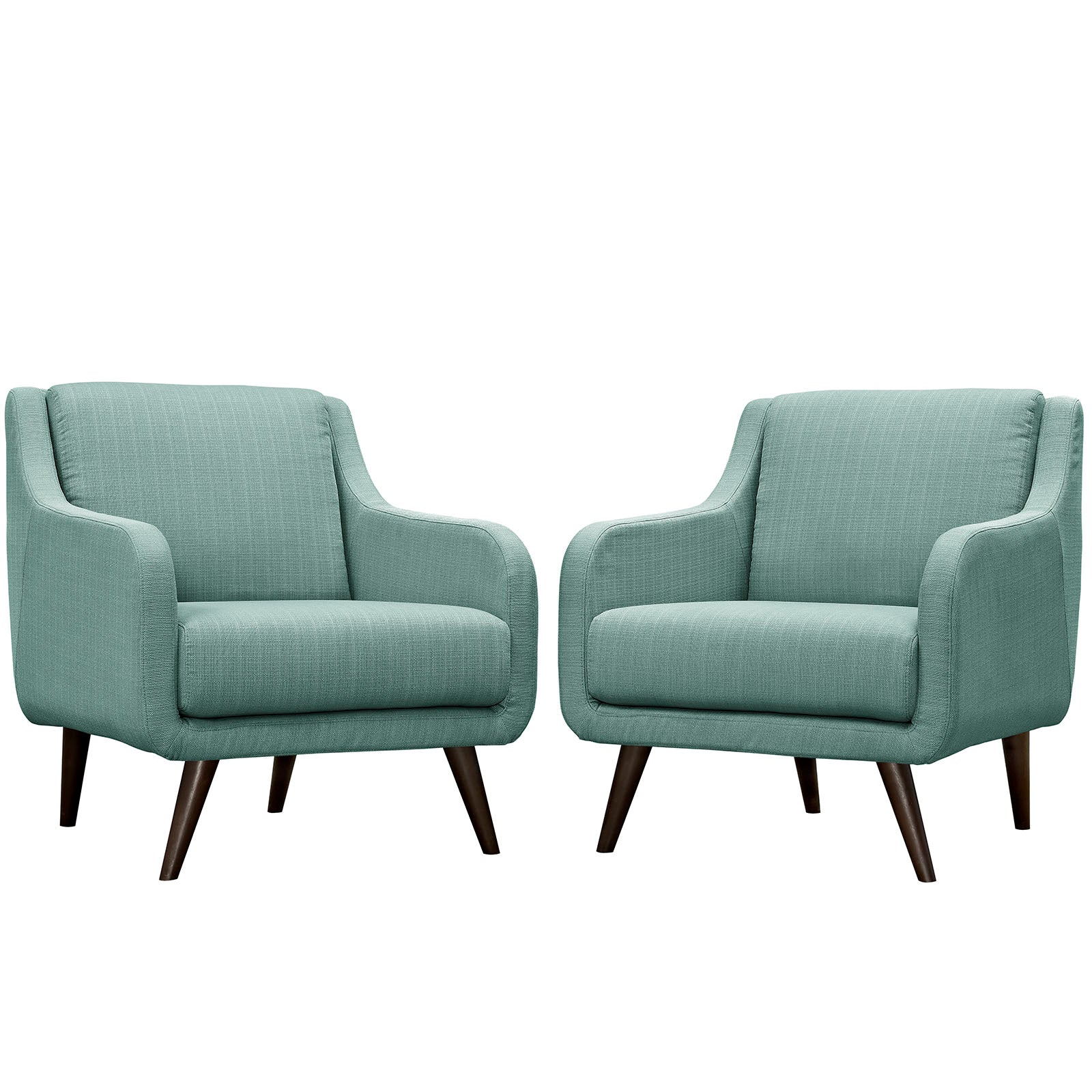 Modway Verve Upholstered Fabric Armchair, Set of 2