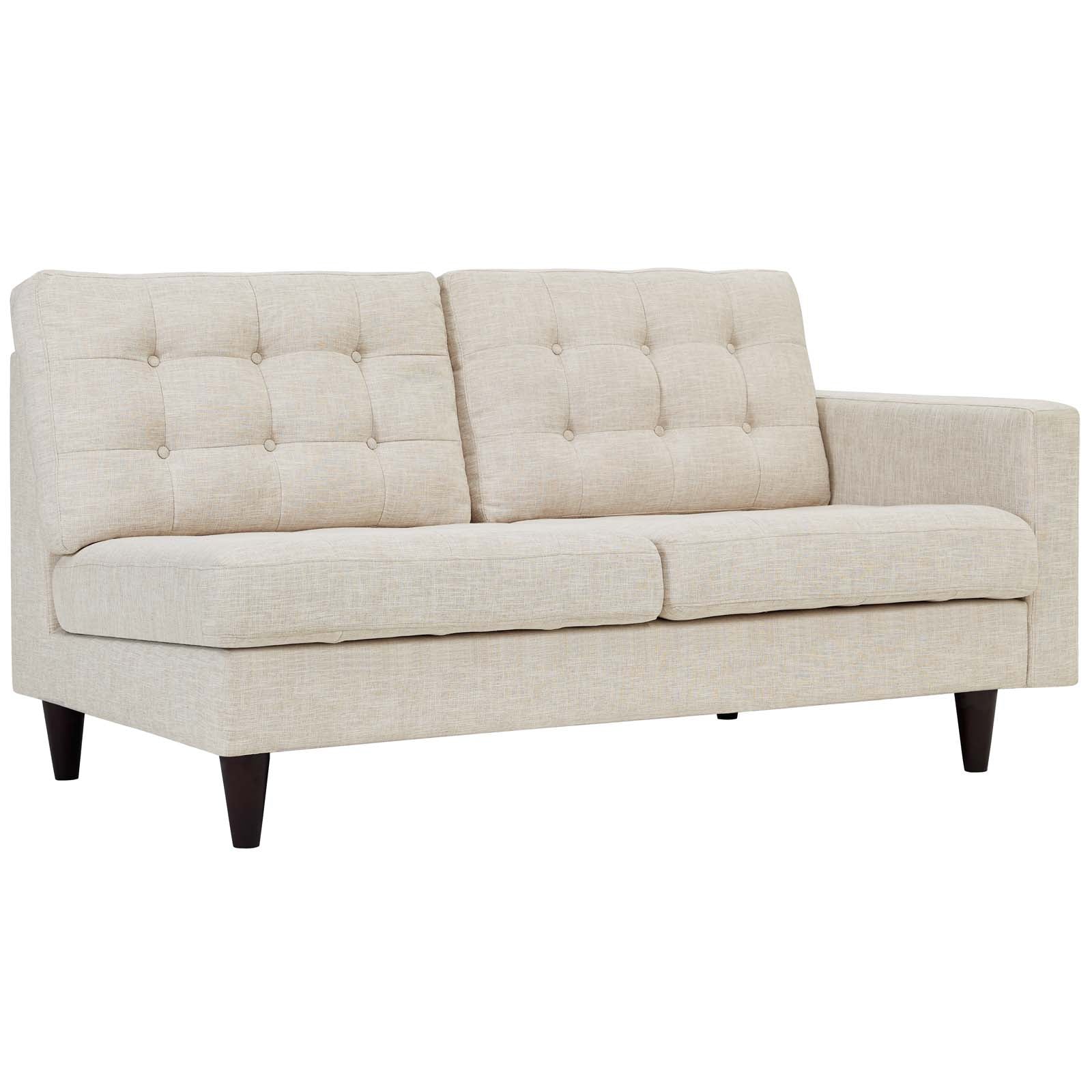 Modway Empress Right-Facing Upholstered Fabric Loveseat