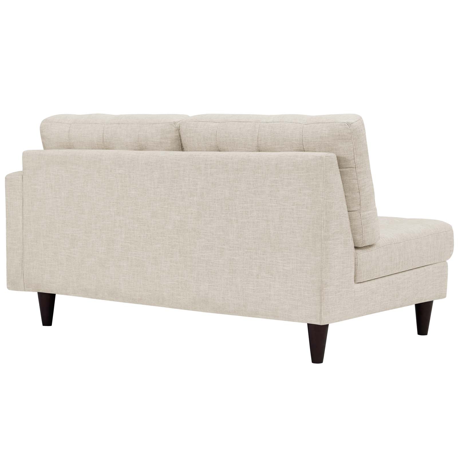 Modway Empress Right-Facing Upholstered Fabric Loveseat