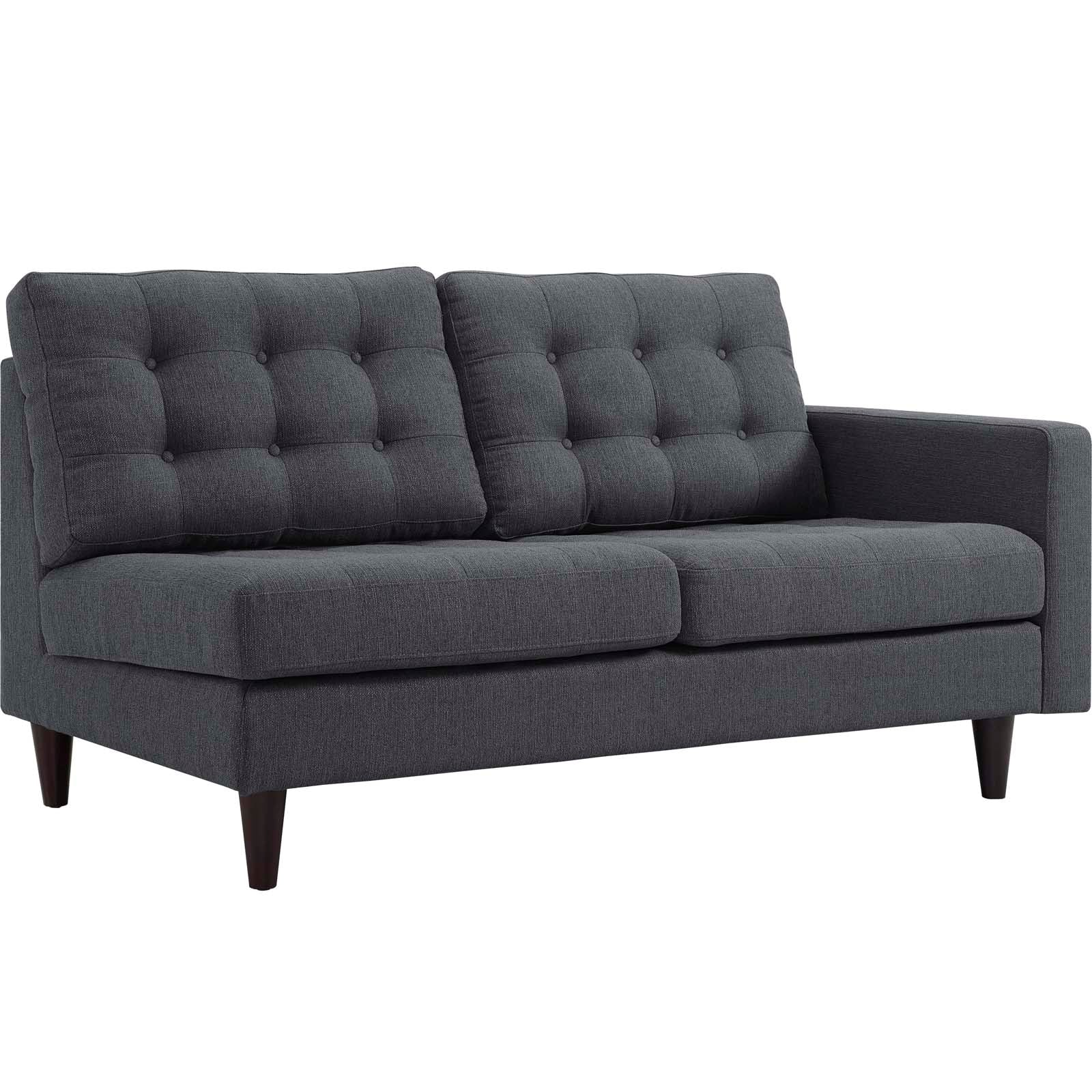 Modway Empress Right-Facing Upholstered Fabric Loveseat