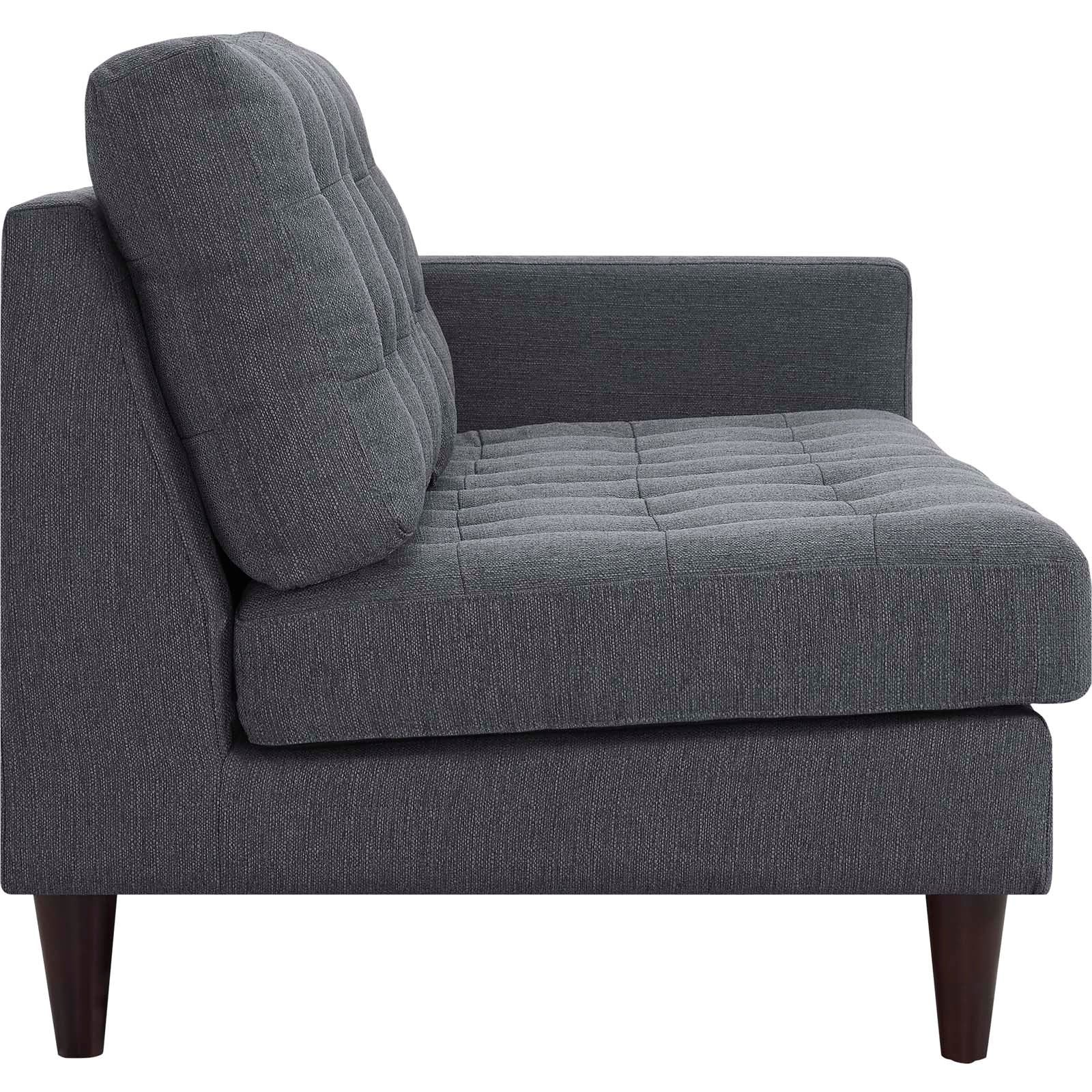 Modway Empress Right-Facing Upholstered Fabric Loveseat