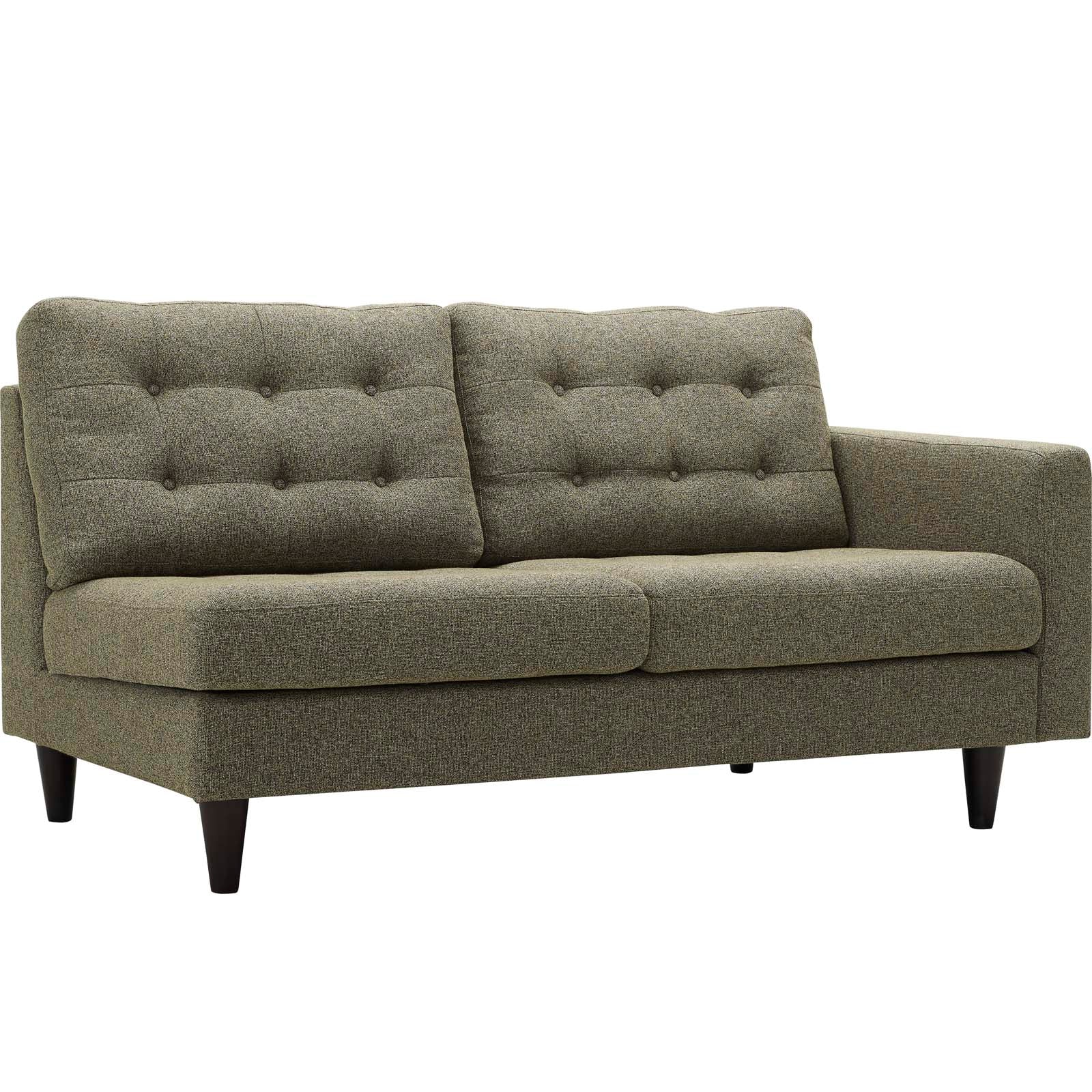 Modway Empress Right-Facing Upholstered Fabric Loveseat
