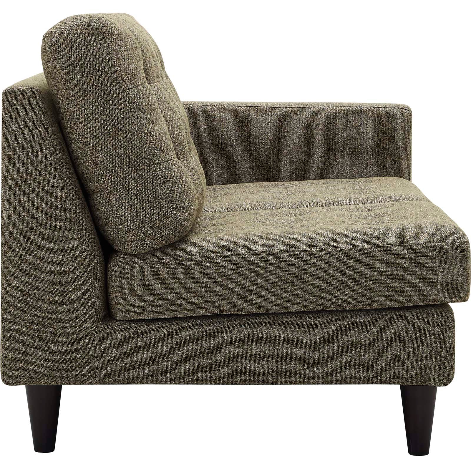 Modway Empress Right-Facing Upholstered Fabric Loveseat