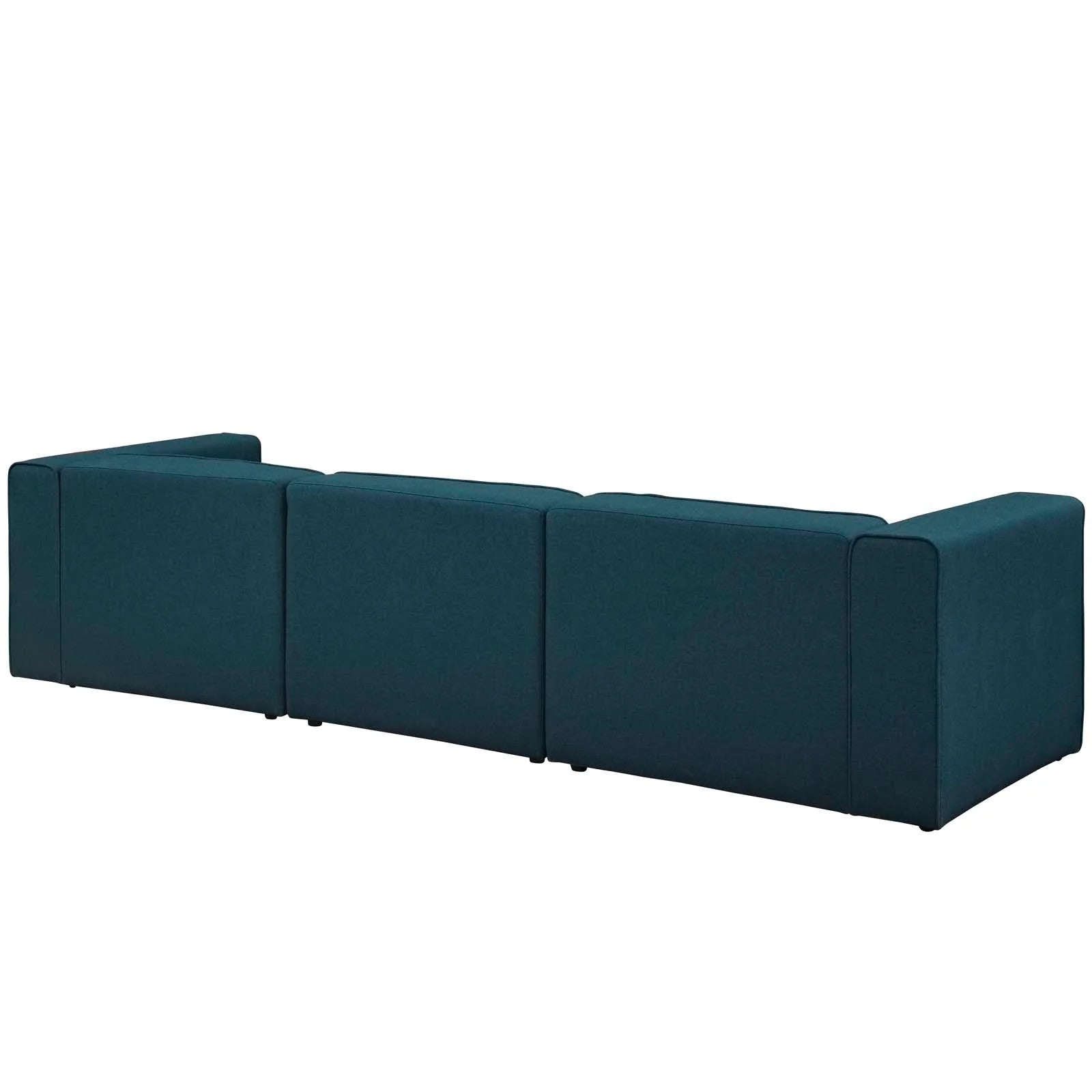 Modway Mingle 3 Piece Upholstered Fabric Sectional Sofa