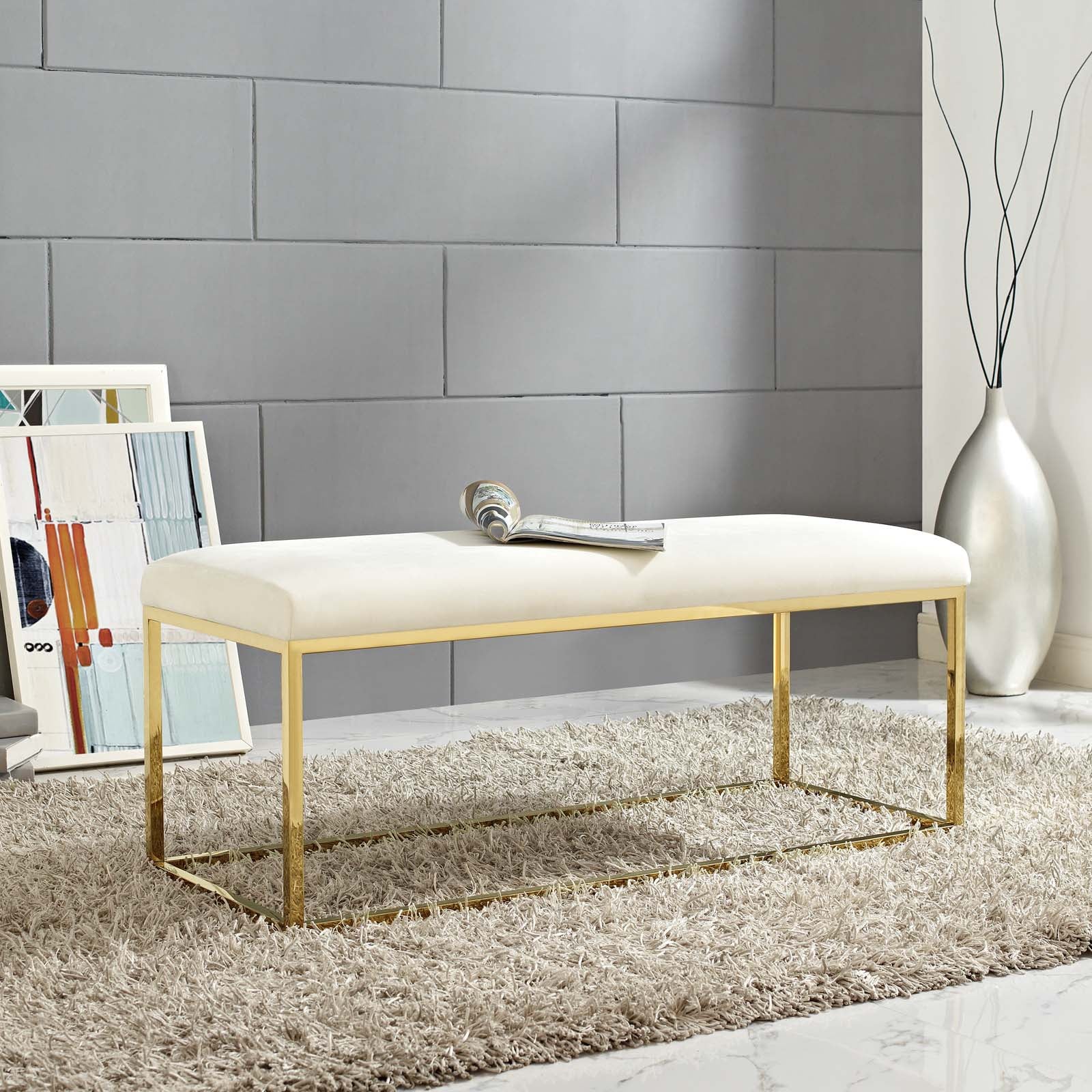 Modway Anticipate Fabric Bench