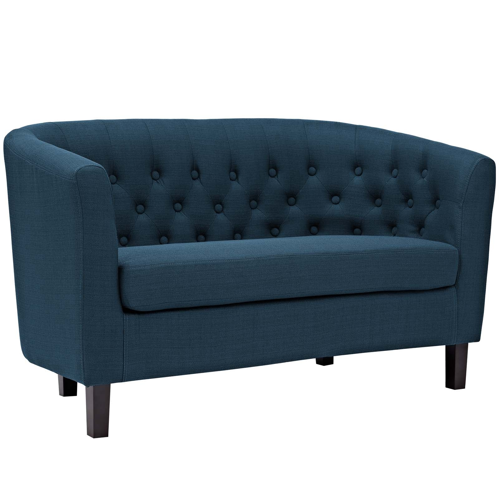 Modway Prospect 3 Piece Upholstered Fabric Loveseat and Armchair Set