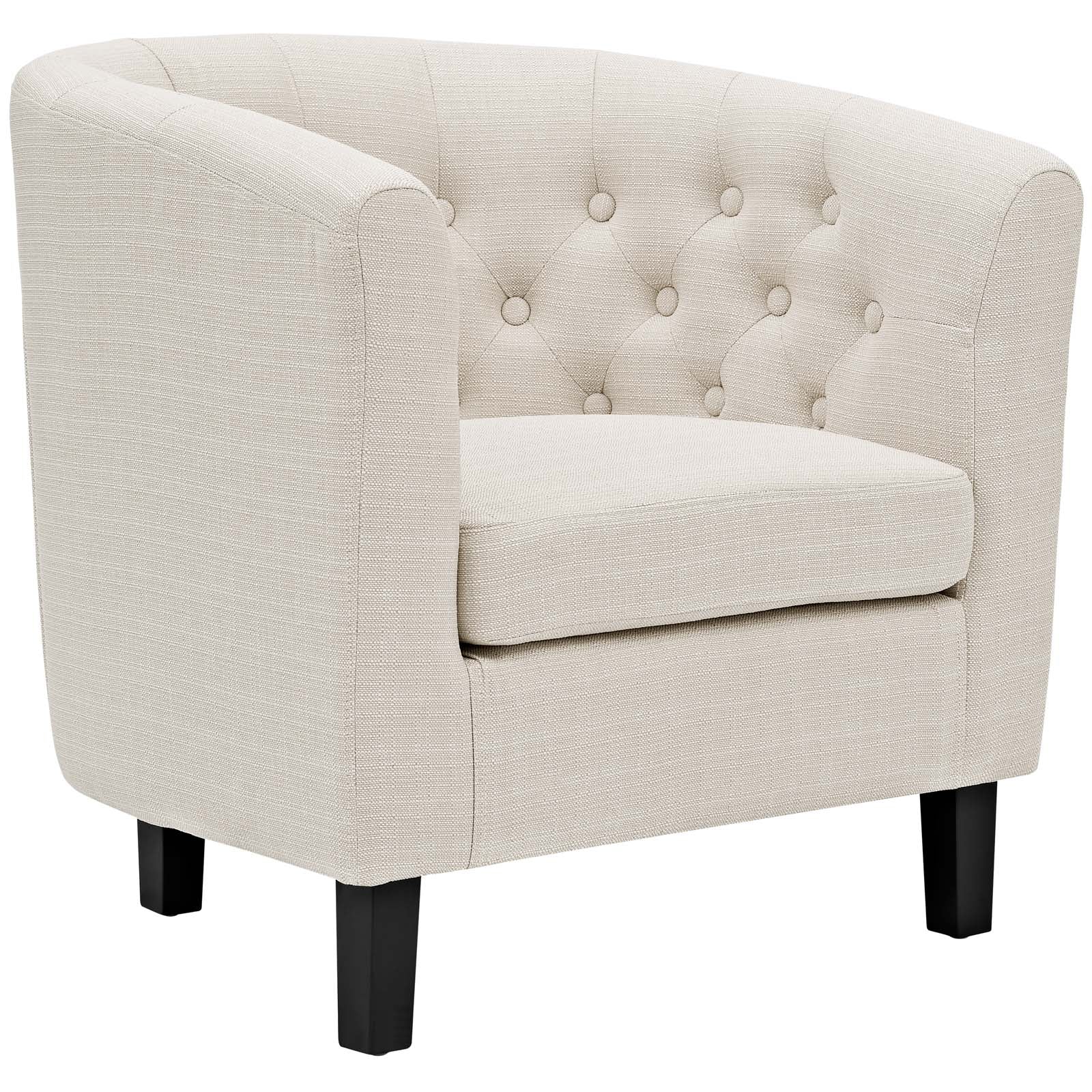 Modway Prospect 3 Piece Upholstered Fabric Loveseat and Armchair Set