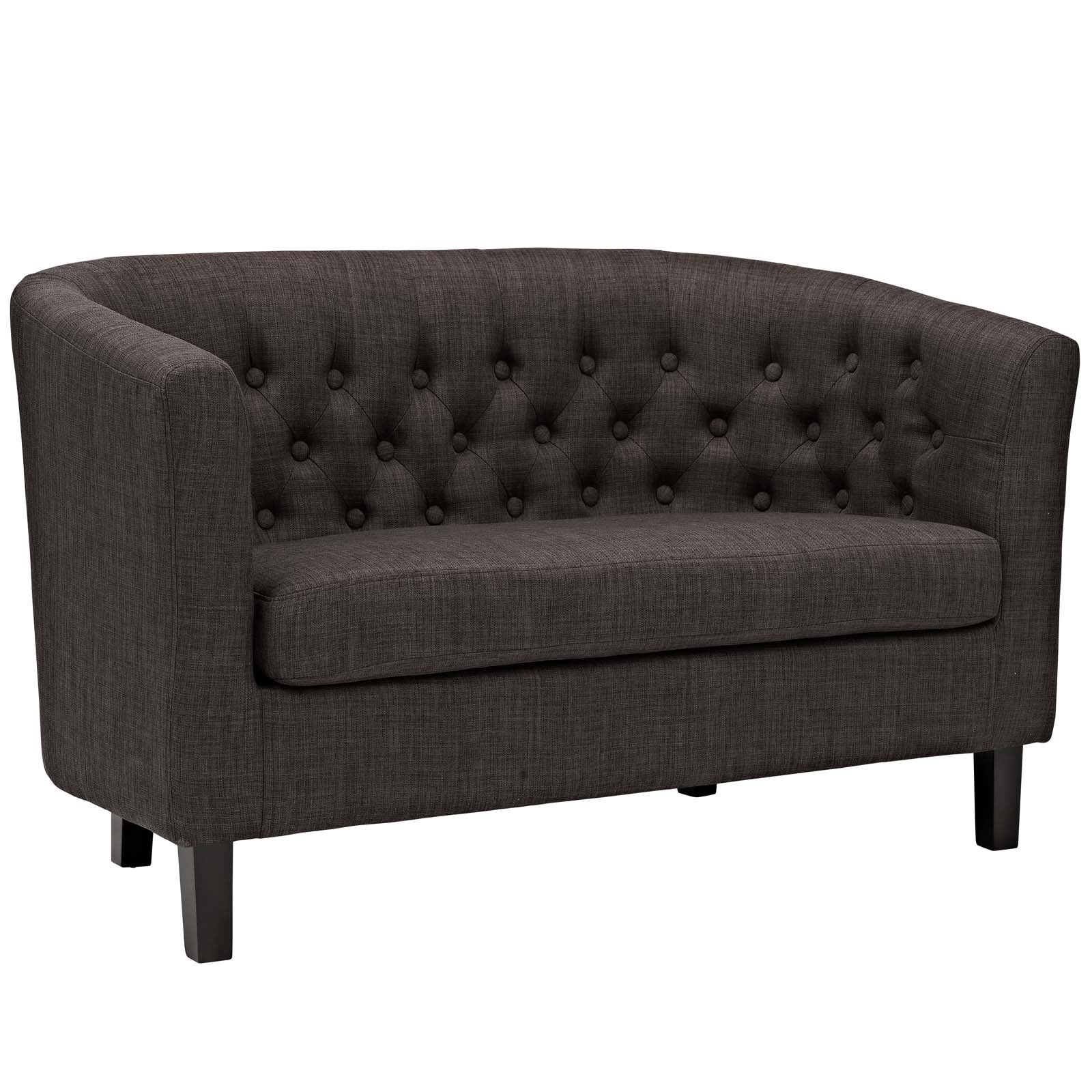Modway Prospect 3 Piece Upholstered Fabric Loveseat and Armchair Set