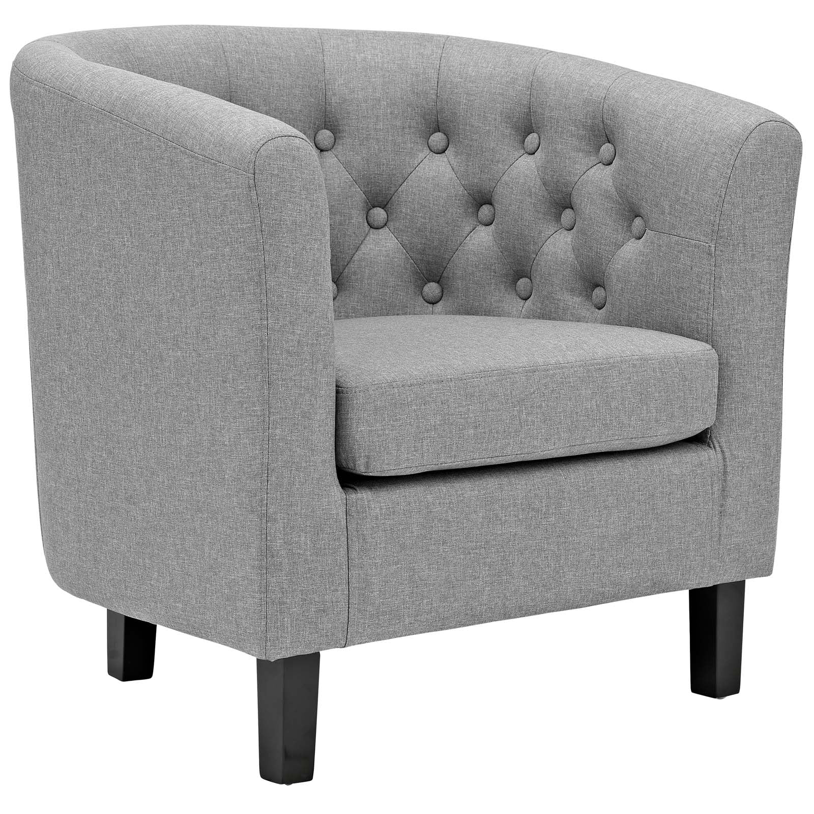Modway Prospect 3 Piece Upholstered Fabric Loveseat and Armchair Set