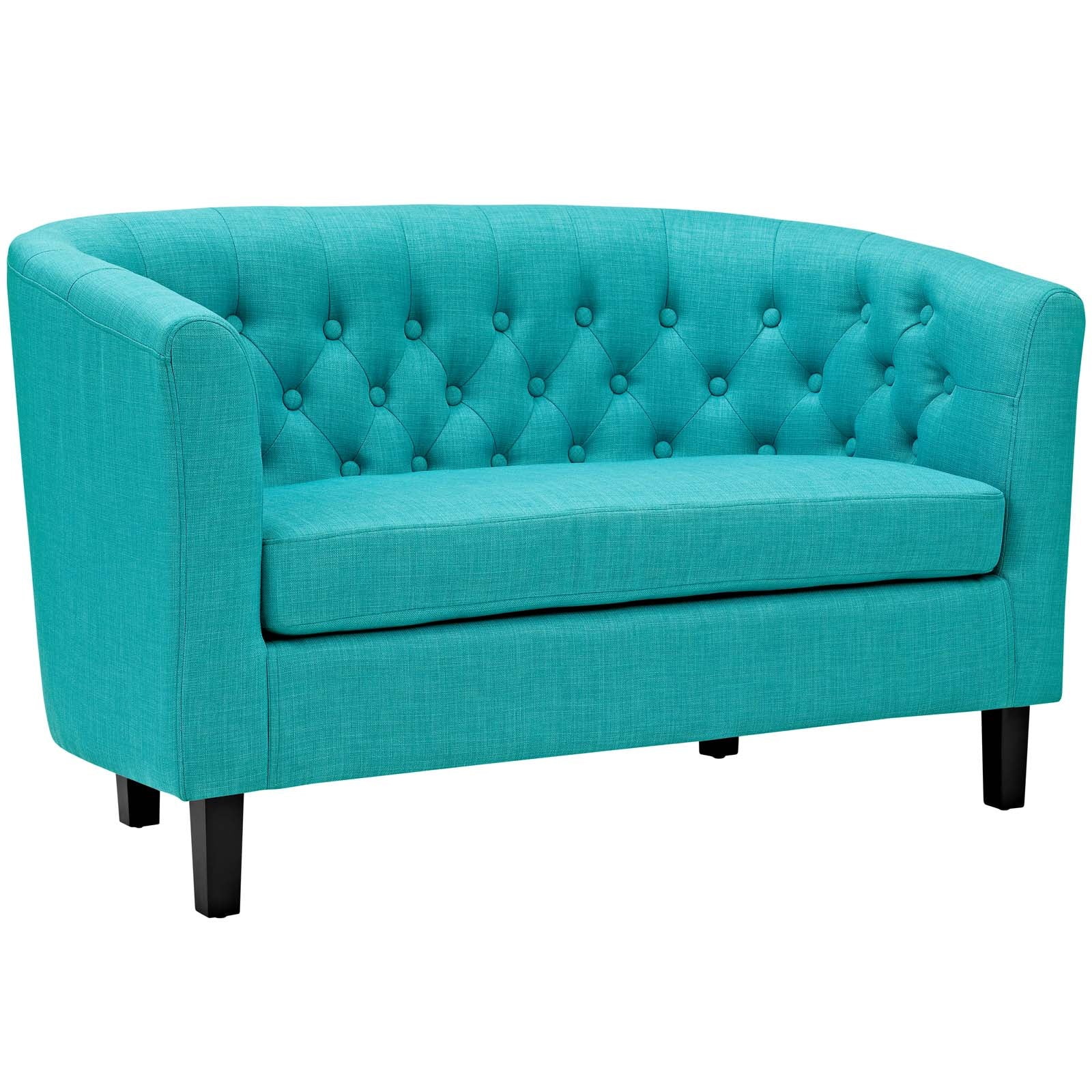 Modway Prospect 3 Piece Upholstered Fabric Loveseat and Armchair Set
