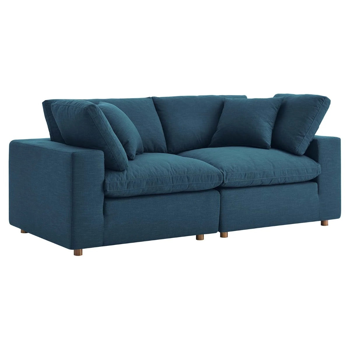 Modway Commix Down Filled Overstuffed 2 Piece Sectional Sofa Set
